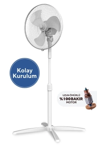 KUMTEL Beyaz Vantilatör 16'' (3P) 